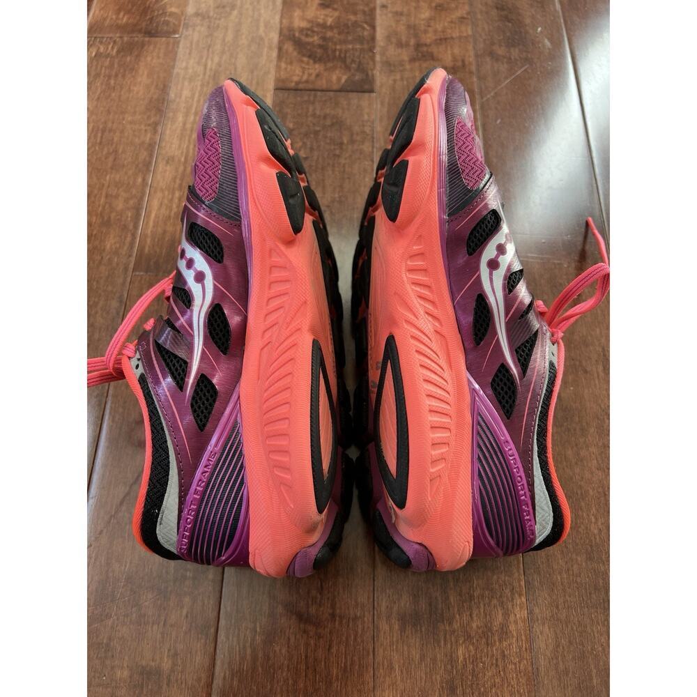 Saucony Zealot ISO Fit Sneakers Womens 10.5 Purple Pink Running Shoes - Picture 4 of 8